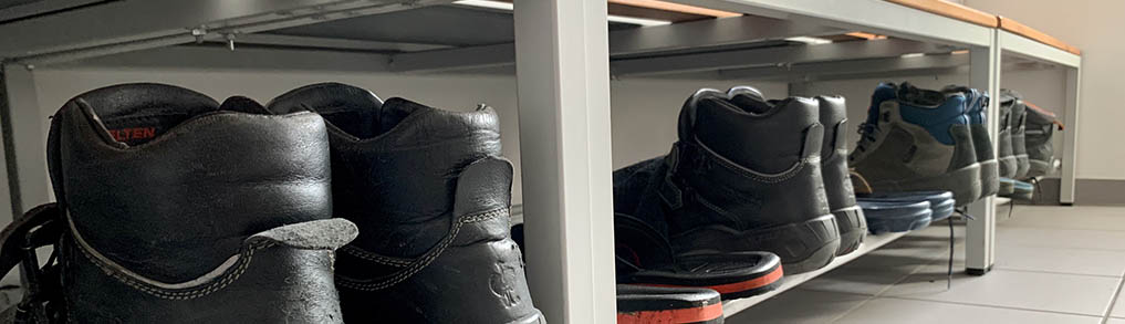 Foto Schuhe der Mitarbeiter